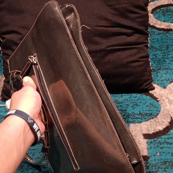 Vintaga Guess Heart Handle Grey Bag - Picture 4 of 5